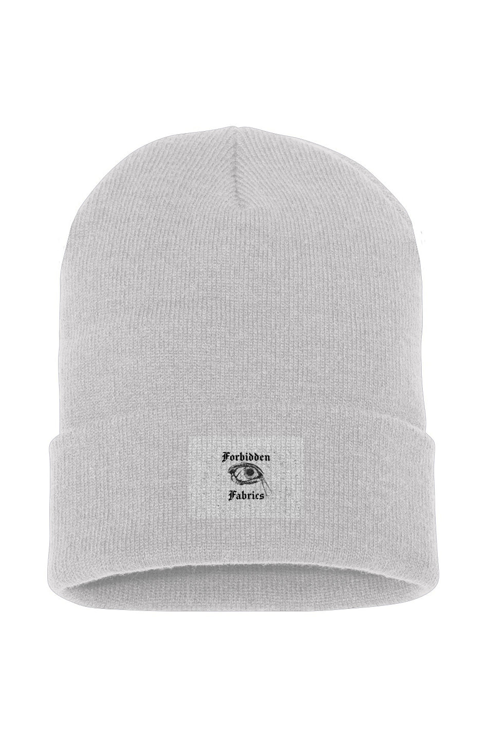 'FORBIDDEN FABRICS LOGO' CUFFED BEANIE