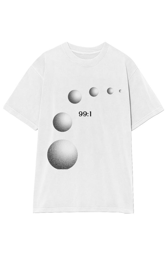 '99:1' ETHEREAL GARMENT-DYED CREWNECK T-SHIRT