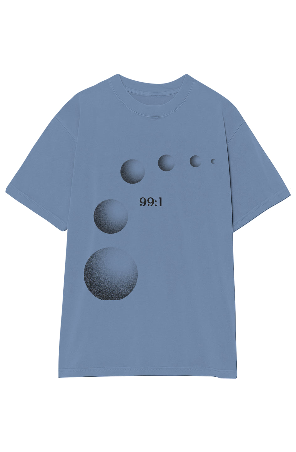 '99:1' ETHEREAL GARMENT-DYED CREWNECK T-SHIRT