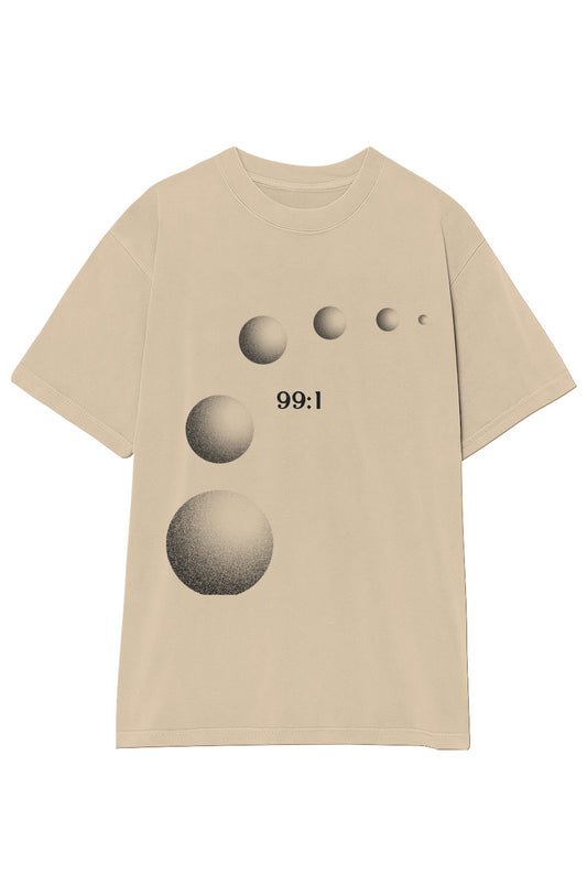 '99:1' ETHEREAL GARMENT-DYED CREWNECK T-SHIRT